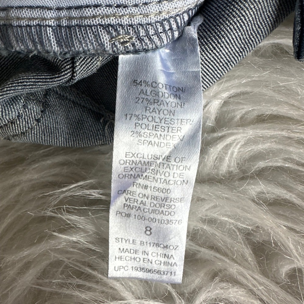 Democracy Jeans Pants Ab solution Skinny Medium Wash Blue Denim Womens Size 8 - Picture 6 of 7